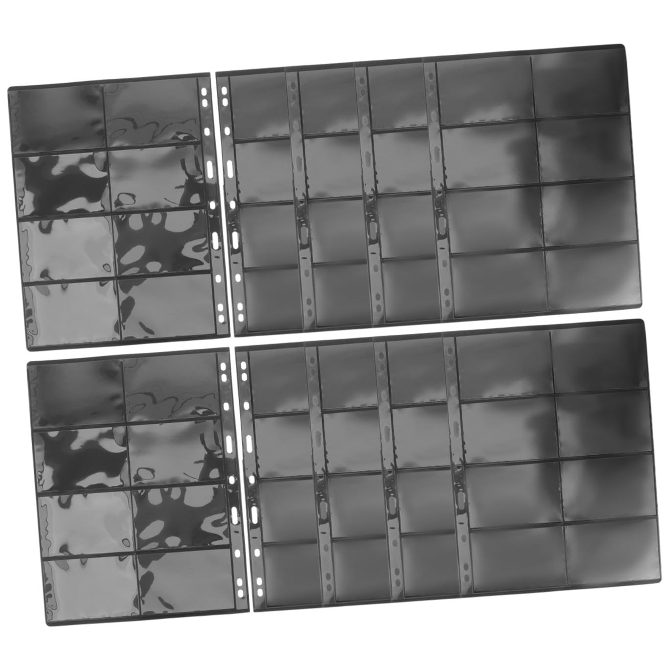 Raccoglitore Francobolli e Album Trasparente per Collezionisti, 10 Fogli Pvc Doppia Faccia per Conservazione Monete e Foto, Supporto Organizer per Filatelia e Collezioni