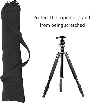 Universal Tripod Carrying Case Bag - Studio Light Stand & Monopod Camera Case with Shoulder Strap (M 25x18x3cm / 9.8x7.1x1.2in)
