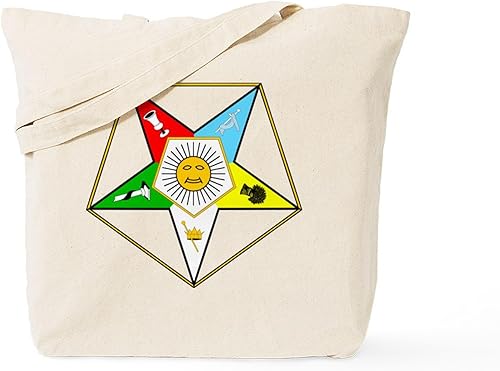 Vista 92 de CafePress Eastern Star - Bolsa reutilizable de lona beige natural