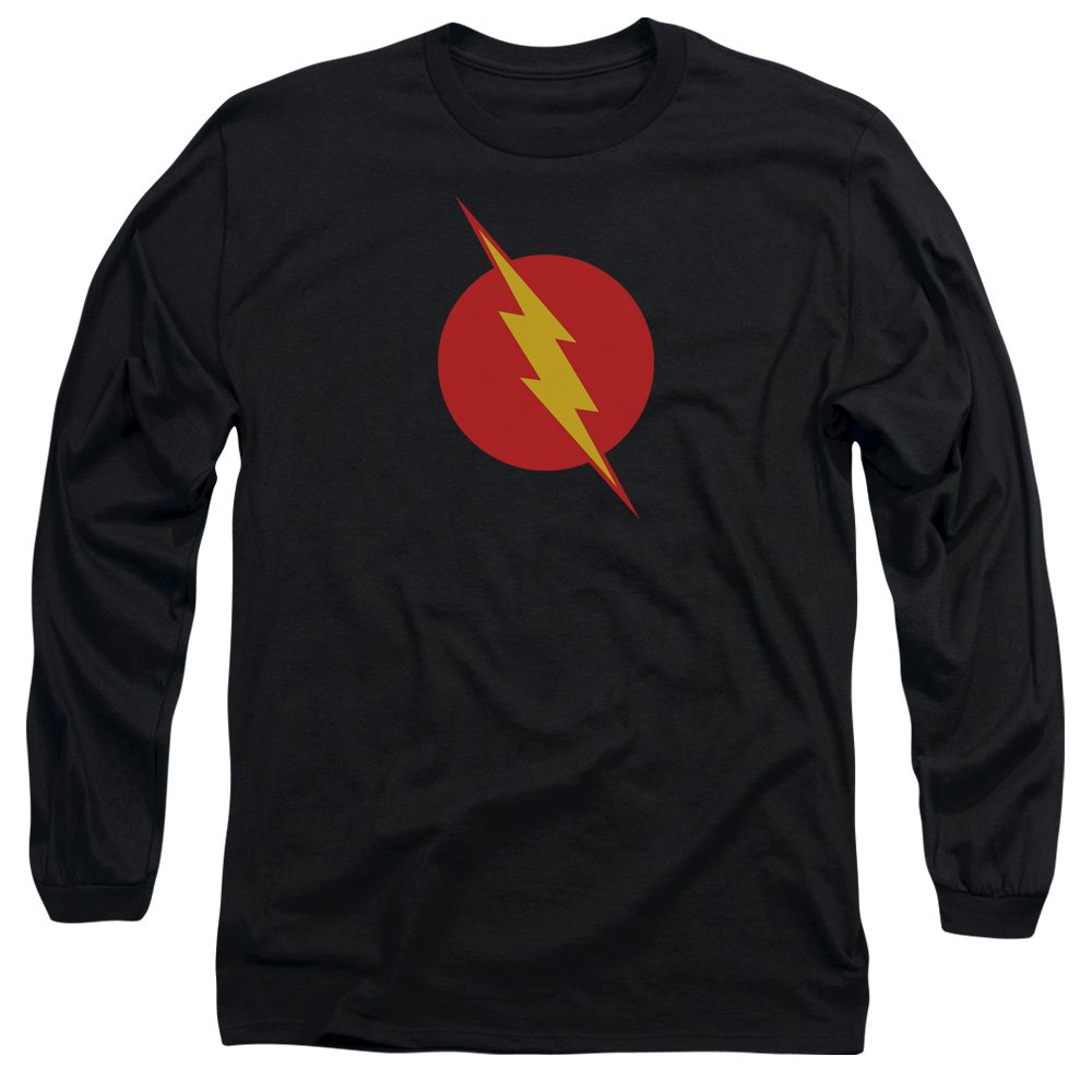 Justice League - Mens Reverse Flash Long Sleeve T-Shirt, XX-Large, Black