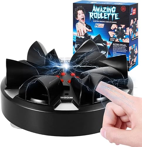 Juego de ruleta de choque divertido detector eléctrico de mentiras funciona con pilas interesante poligáfico juego de choque de dedos juego de mesa