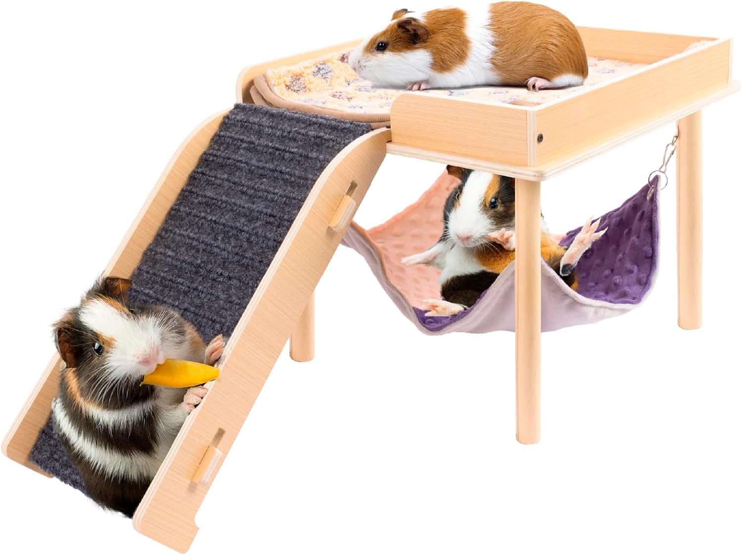 Enlarged Guinea Pig Hammock with Platform and Nepal Ubuy
