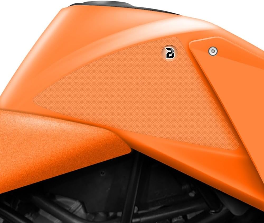 BLOQ Motorcycle Tank Grips compatible with 990 SUPER DUKE (2005-2013) HiGrip - CLEAR