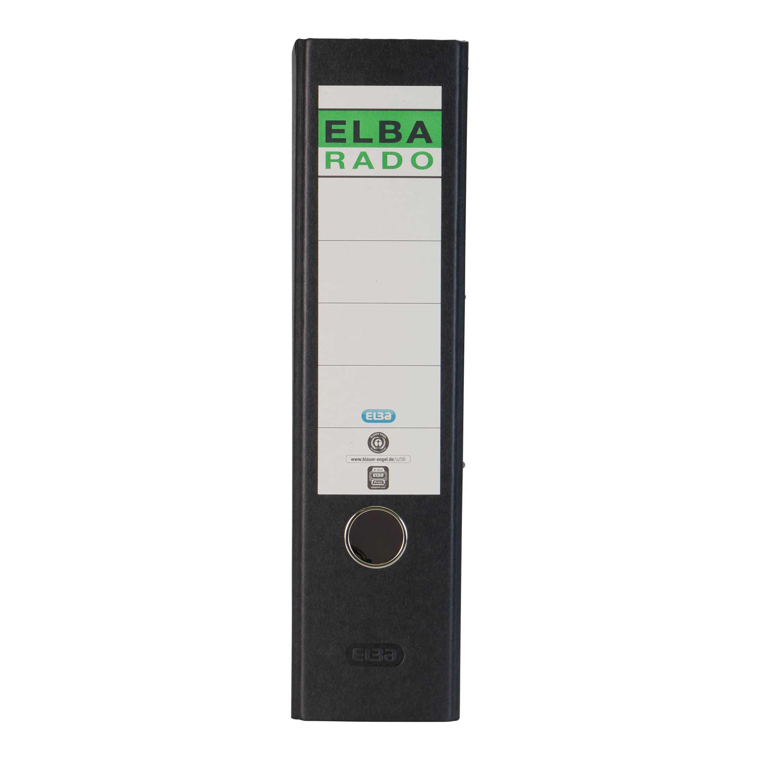 Elba Recycling-Ordner A4, Rado Wolkenmarmor, 8 cm breit, schwarz, 20 Stück