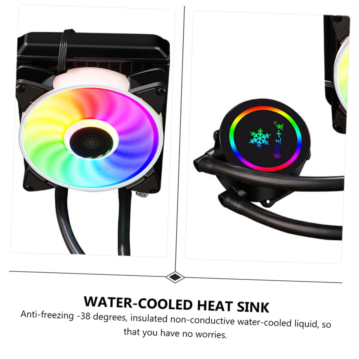 DOITOOL 1pezzi Cpu Water-cooled Raffreddamento Professionale Dissipatore Compatto e Facile Installazione Zero Perdite Per Gaming e Desktop