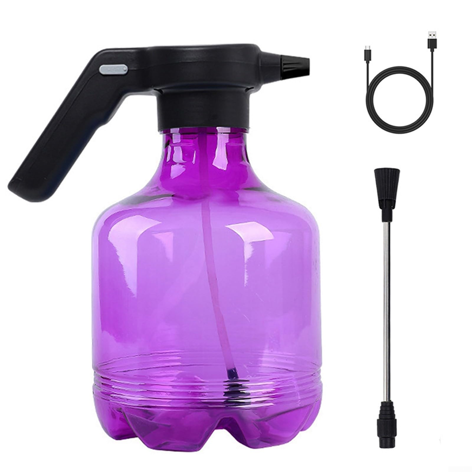 Pompa spruzzatore d'acqua portatile ad alta pressione, asta estesa, capacità 3 5L (viola)