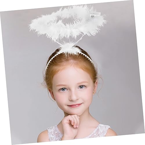Miniatura 2 de 2Pcs angel headband white headband costume christmas headband fairy hair band adult Costume Headbands