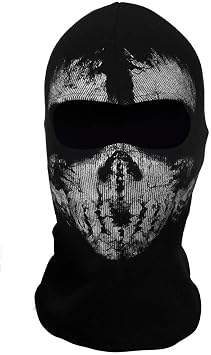 Mask Skull Ghost for Motorcycle Mask Black