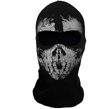 Mask Skull Ghost Motorcycle Mask Black