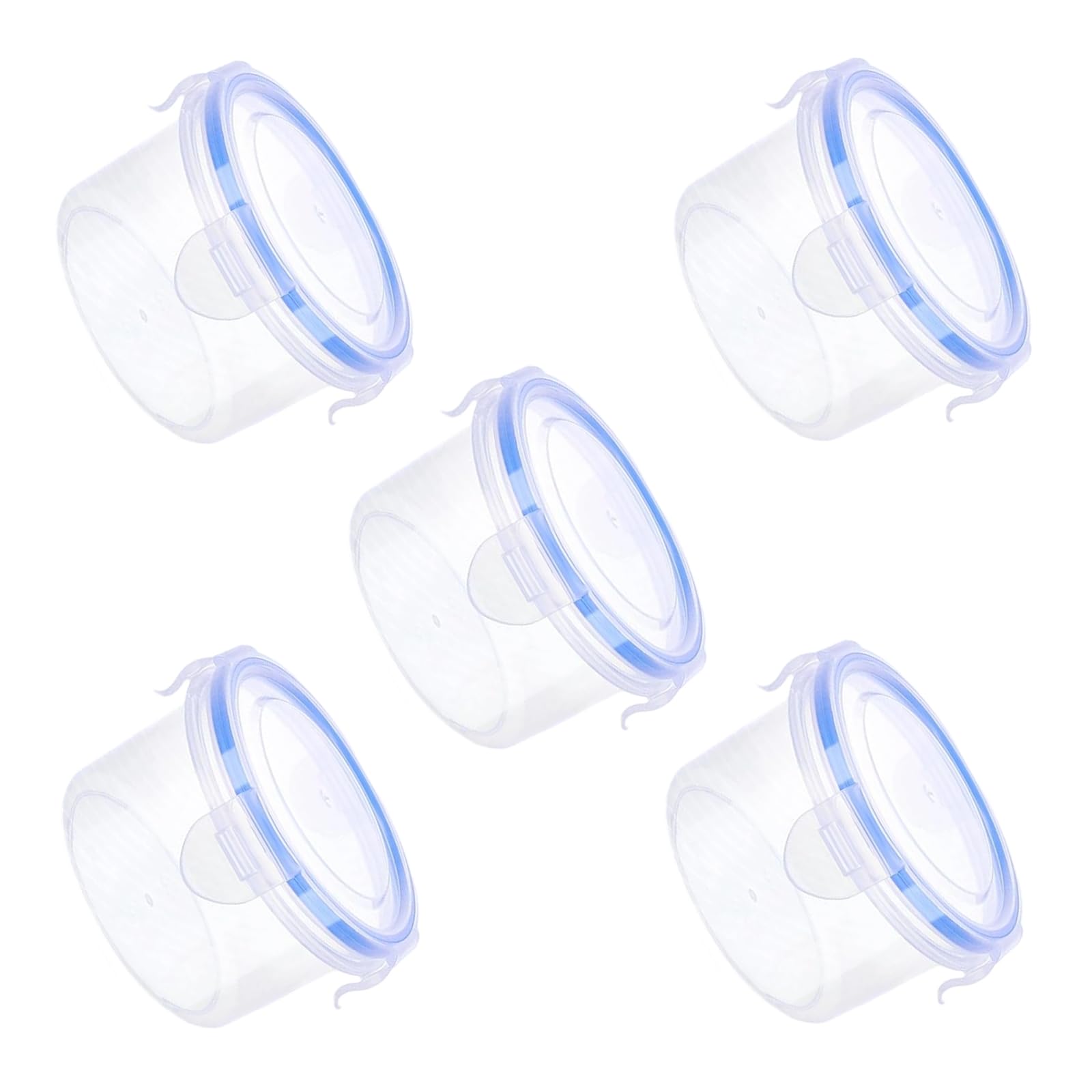Shurhome Clear Food Storage Jar with Sealing Cap Ideal for Fruits Organization Leakproof Food Container