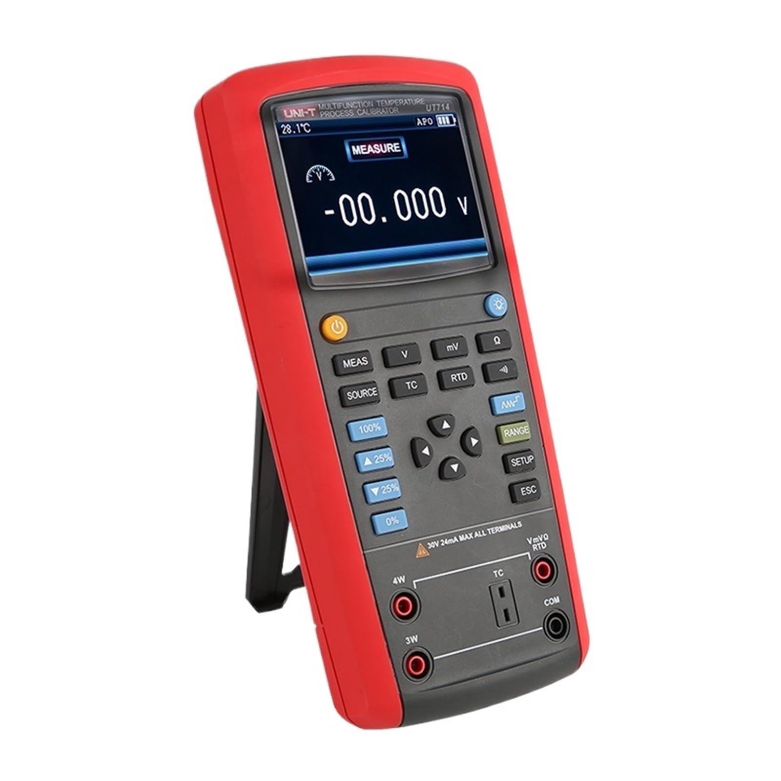 UT714 UT715 UT725 Calibrador de proceso de bucle multifunción Calibrador de bucle de medición y salida de corriente y voltaje de CC(UT715)