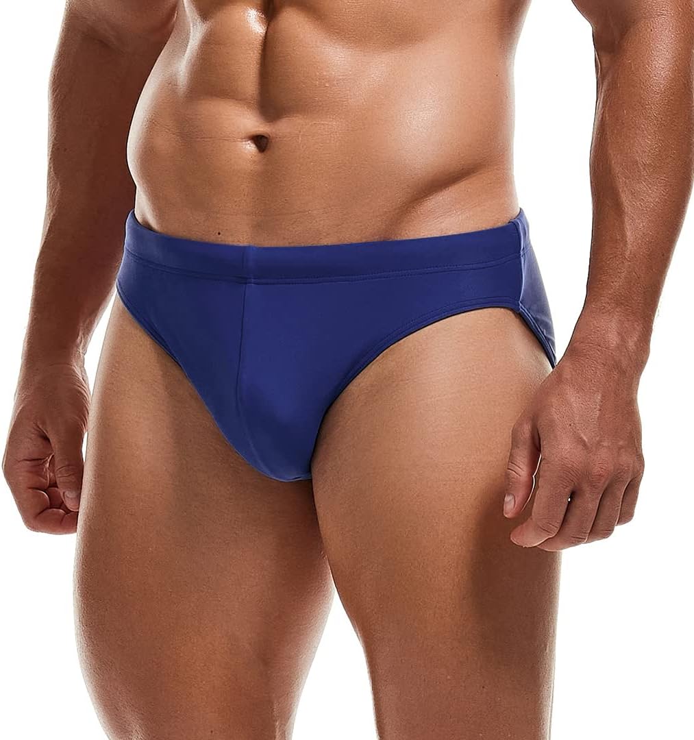 AIMPACT Mens Vintage Swim Briefs Sexy Bikini Swimwear Quick Dry Retro Swimsuit with Drawstring - Image 6