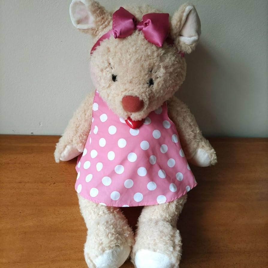 スージーズーぬいぐるみ　ドレッシー ジェシー　 LL サイズ 　水玉ドレス sunsz474832-1.jpg