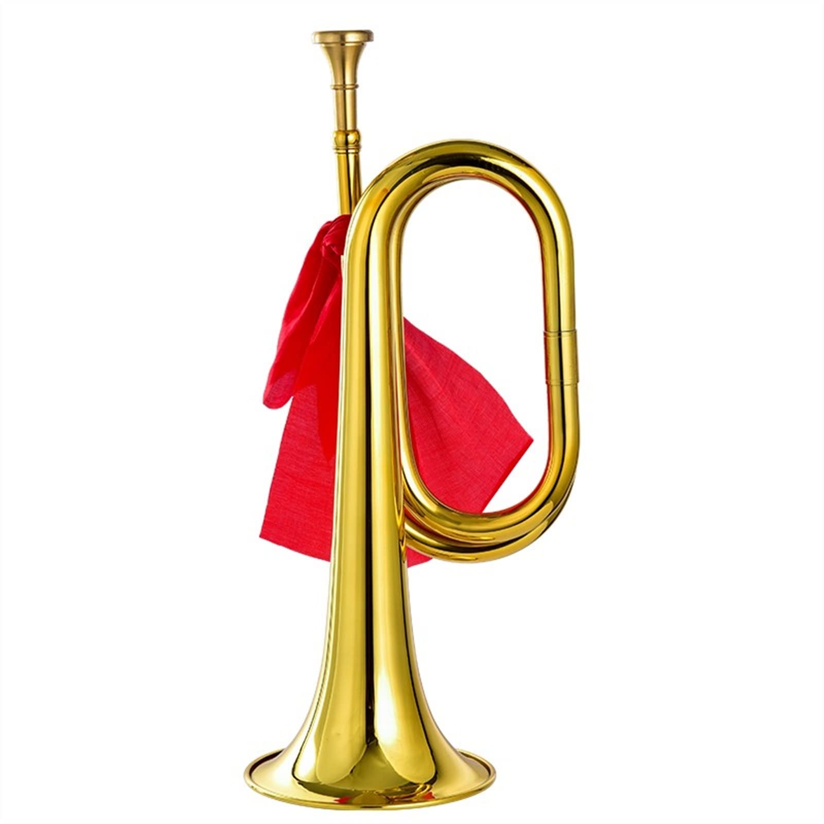 ZENGXUE Gran Paso De Asamblea De Emergencia Número Antiguo Banda De Cuerno Trompeta Exquisito Artesanía Instrumento Musical Bronce Cuerno Trompeta estudiantil
