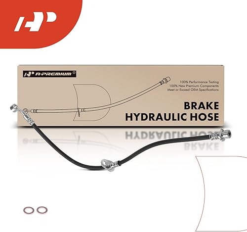 Miniatura 8 de A-Premium Manguera hidráulica de freno delantero compatible con modelos Honda y Acura seleccionados - Civic 2001-2005, EL 2001-2005 - Reemplazo #