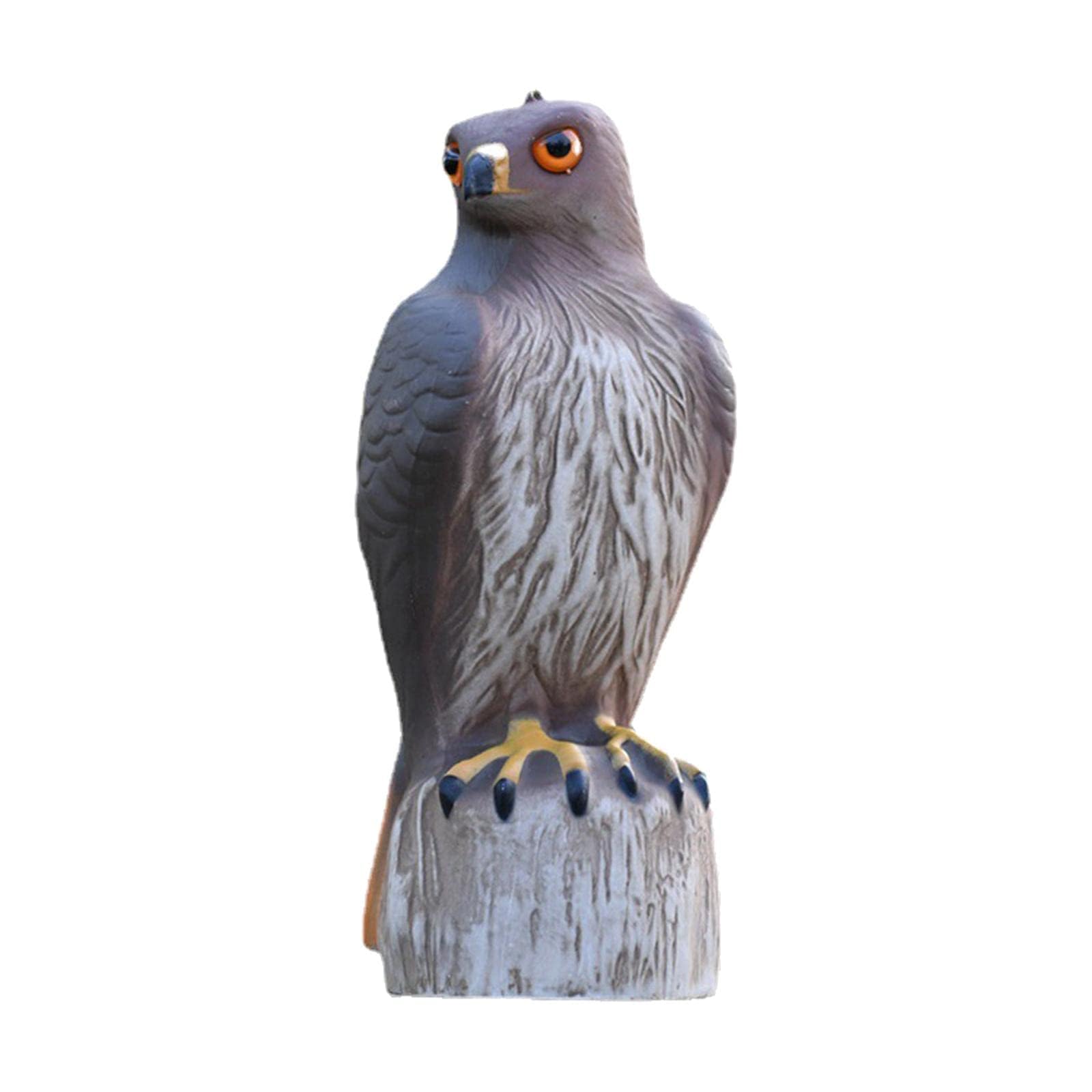 THE WHITE SHOP Crow Decoys Full Body Plastic Crow Decoy for Hunting, Black Flocked Crow Decoy w/Feet Stake for Halloween Decor Yard Garden Decoration