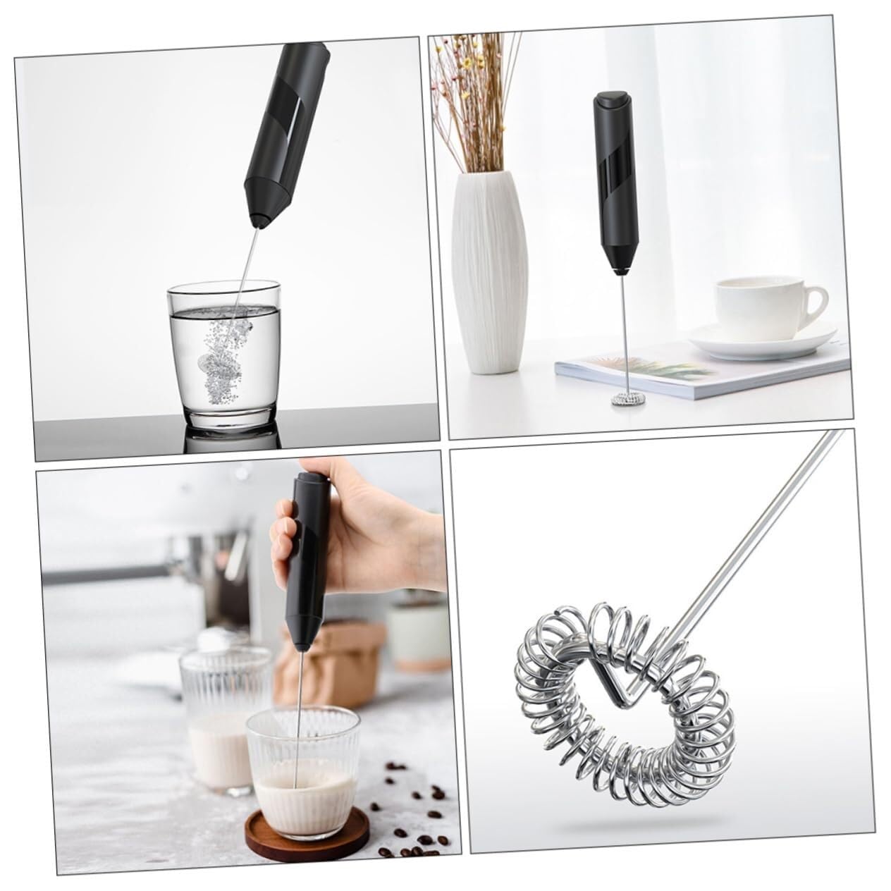 Varillas de Batir para Cocinar Mezclador Eléctrico, Herramienta De Mezcla De Cocina, Mezclador De Bebidas Portátil, Herramienta For Hornear Pan Y Masa Huevos, Espumar, Batir