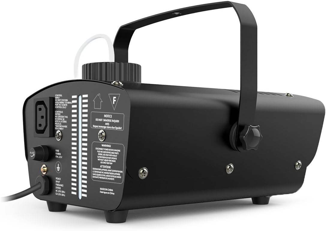 1byone Halloween Fog Machine with Wired Remote Control, 400-Watt Smoke Machine for Holidays, Parties, Weddings