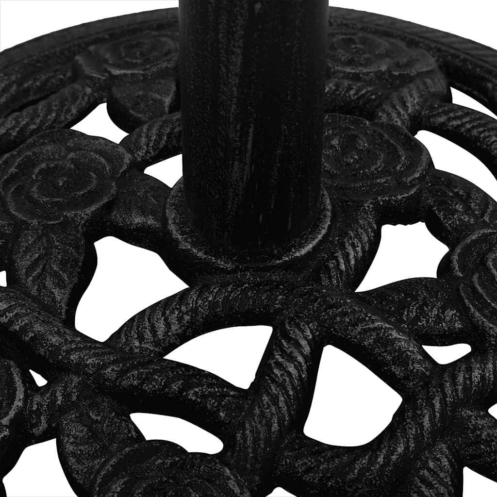 Questa Base per ombrellone in ghisa Verde da 23,9 libbre (10,8 kg) - Supporto da Esterno Resistente da 17,7" (45 cm) con Design Floreale Antiscivolo per Giardino Include Adattatore di Stabil