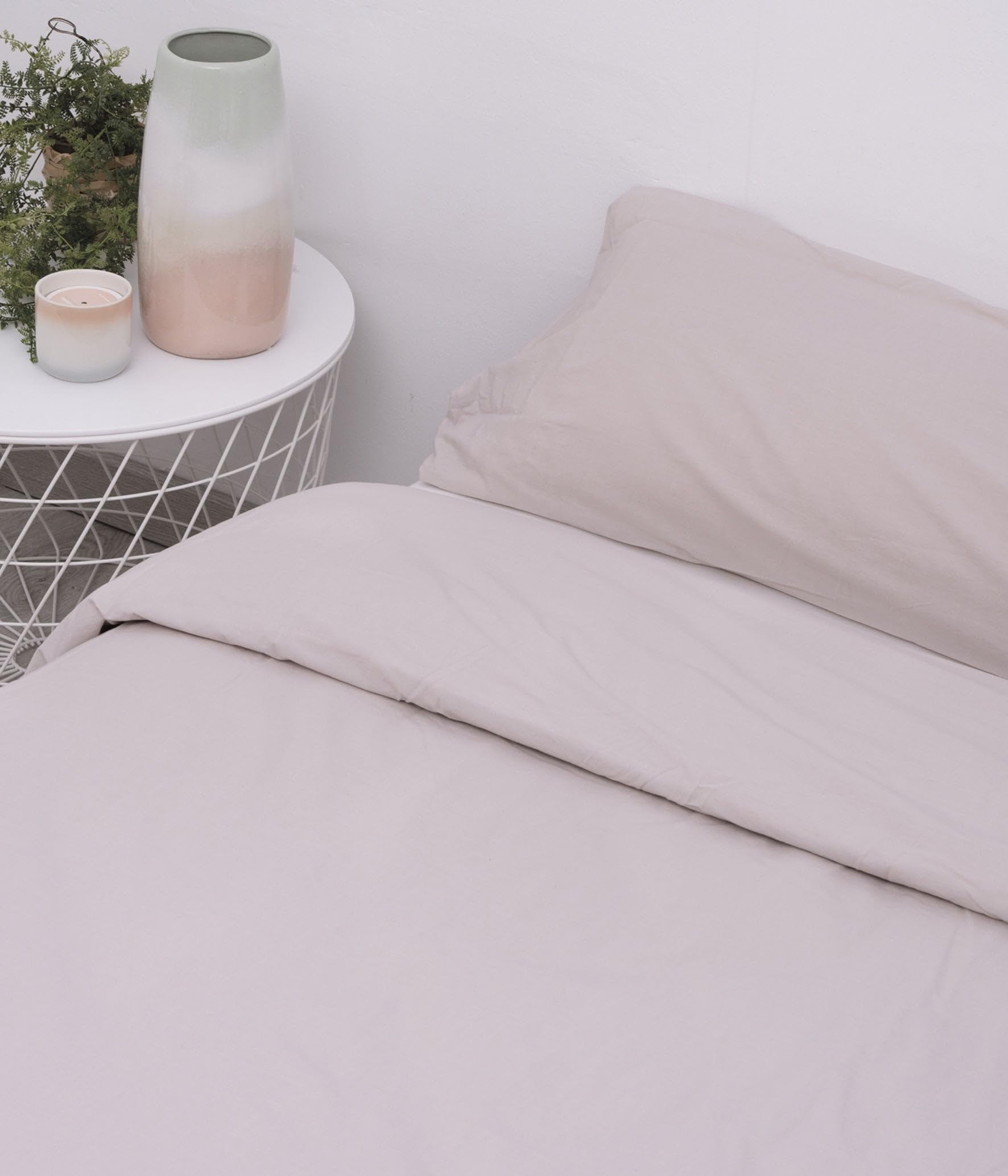 Palid Pink Funda nórdica | 100% algodón | Sin Encogimientos | Mejora tu Descanso | No se Arruga | Reducción de alergias | Cama 90 / 160x260cm + 1 Almohada 45x110 cm