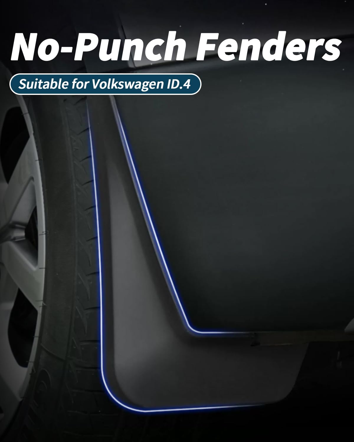 YEE PIN Parafanghi per VW ID4 ID.4 accessorio paraschizzi anteriore posteriore protezione Mudguard con viti di fissaggio (4 pezzi