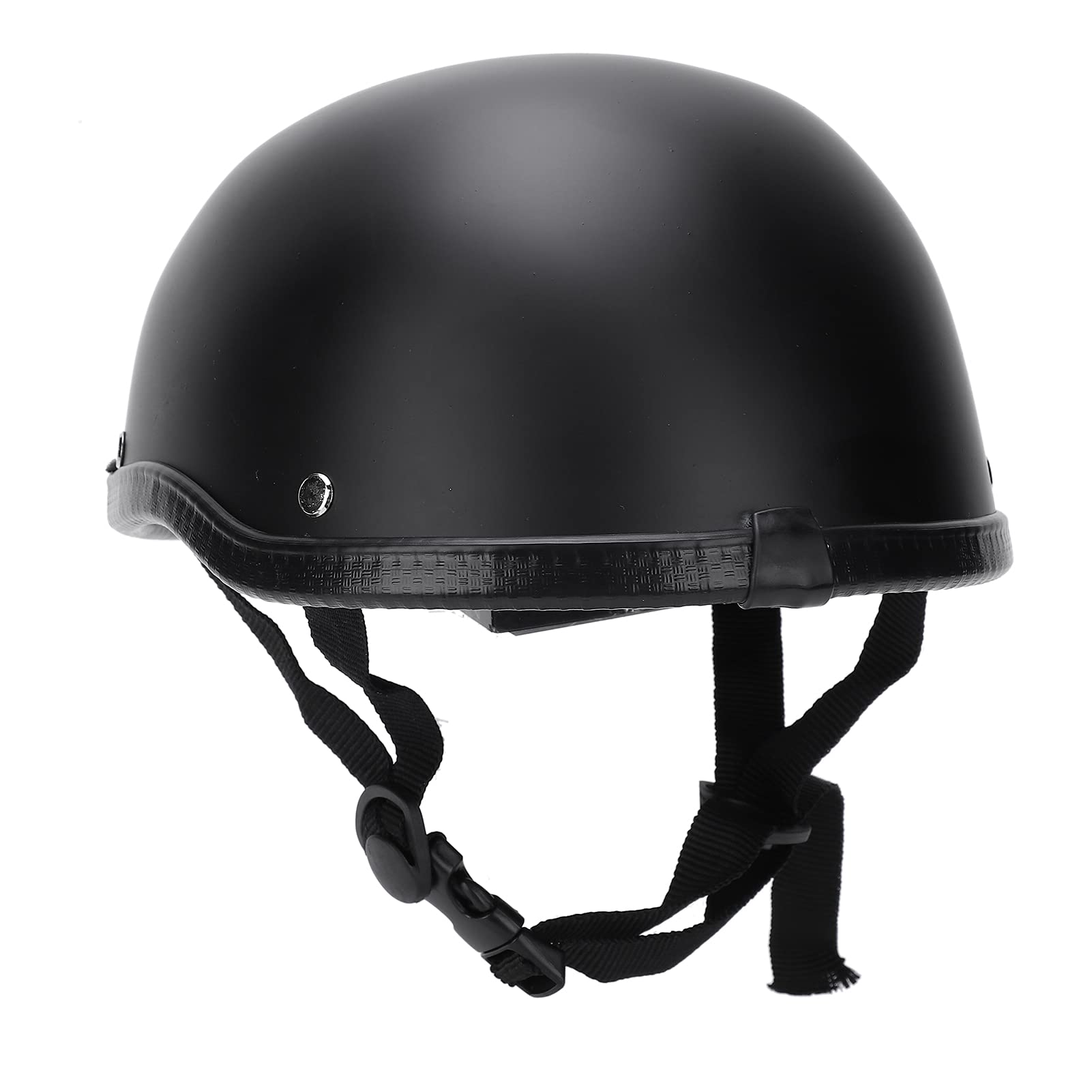 Casco Moto Aperto Uomo e Donna con Visiera, Casco Scooter Mezzo Casco Antigraffio ECE 22-06, Taglia XL, Nero