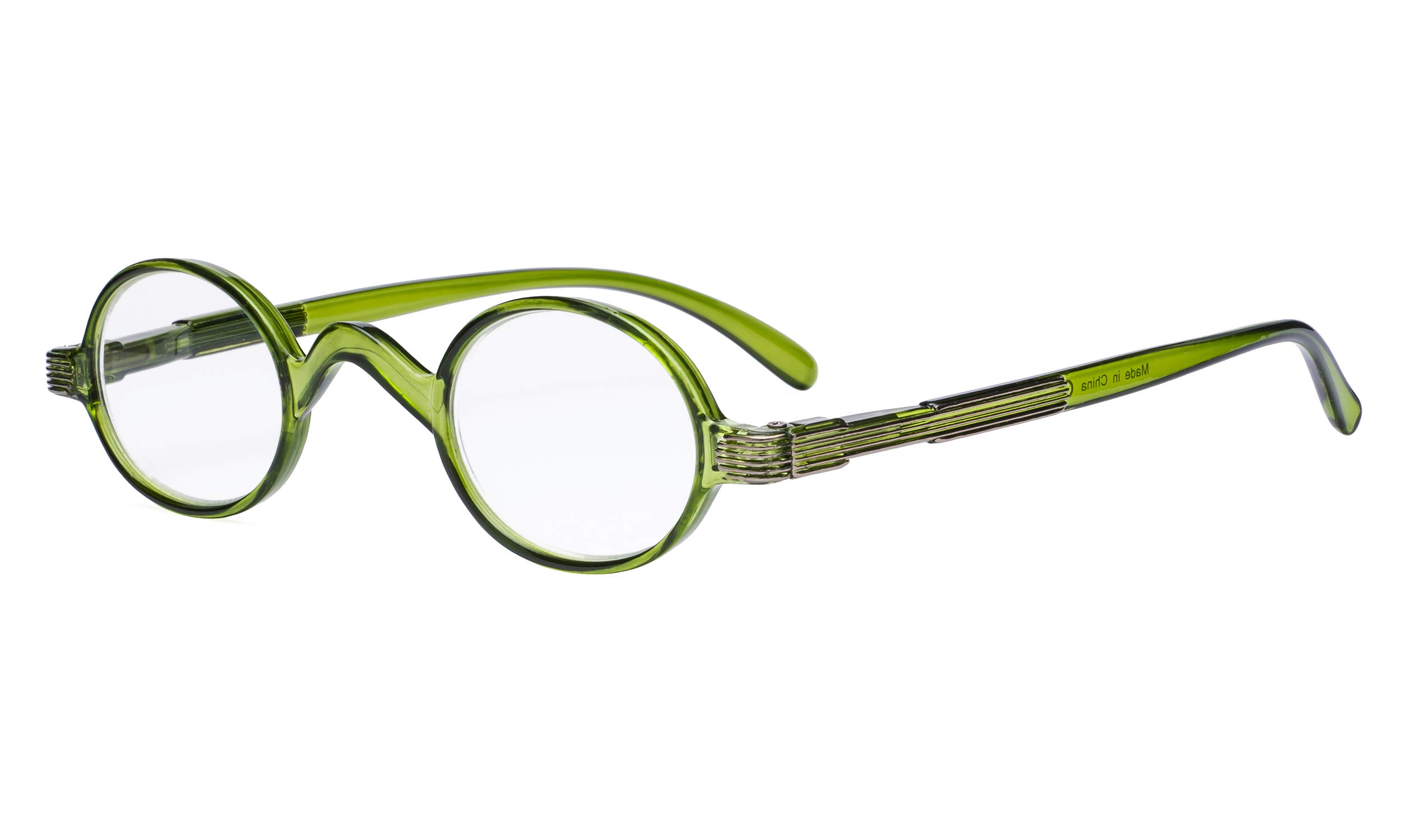 EyekepperReader Spring Hinge Classic Mini Small Oval Round Reading Glasses