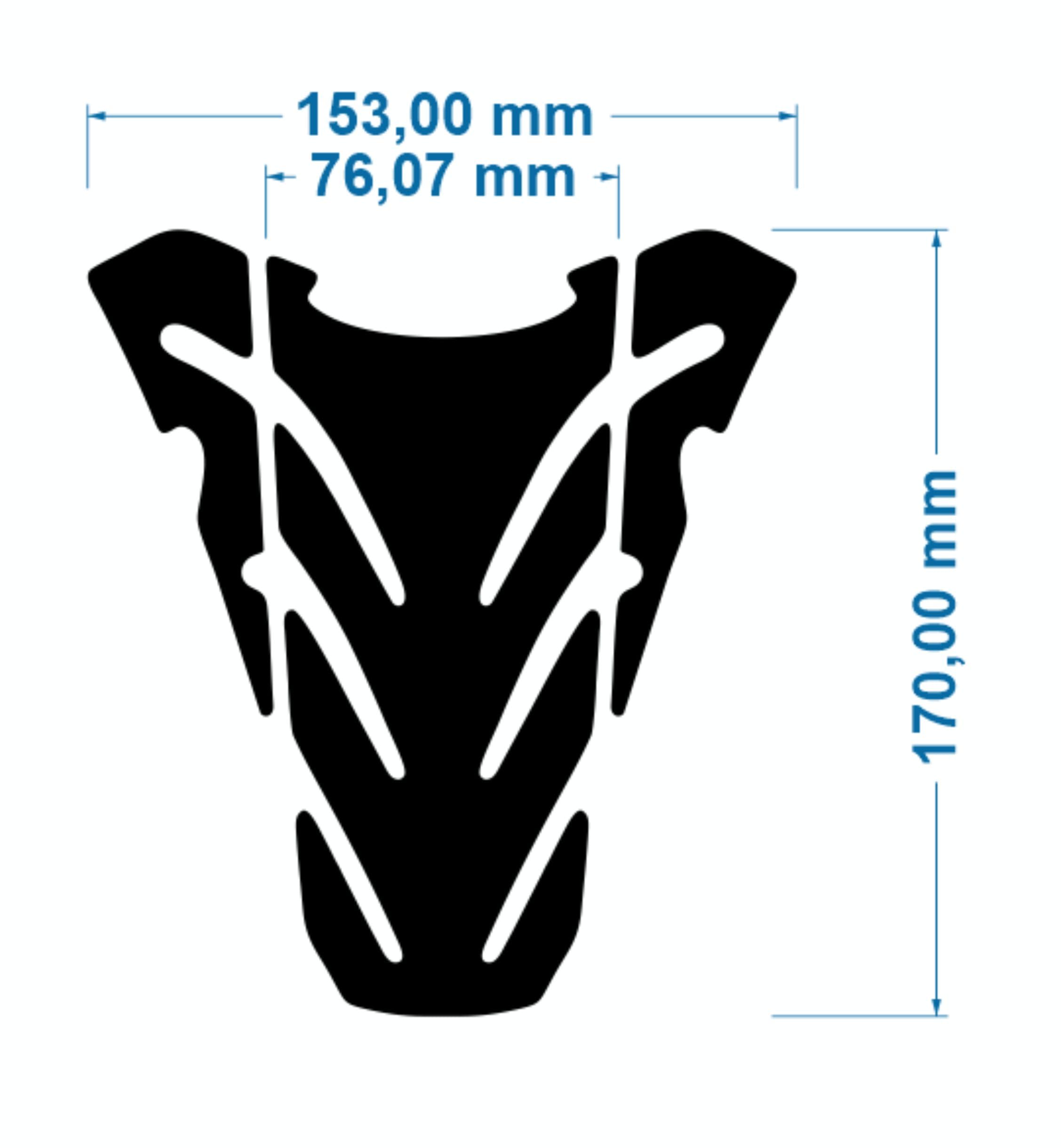 Paraserbatoio Tank Pad Adesivo 3D Resinato Per DUCATI CORSE - Protezione Serbatoio 14x21 Cm - Foto 2