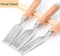 Vista 2 de DEEG Juego de herramientas de cincel de madera de 12 piezas, kit de cincel de tallado de carpintería con estuche de madera prémium para carpintero