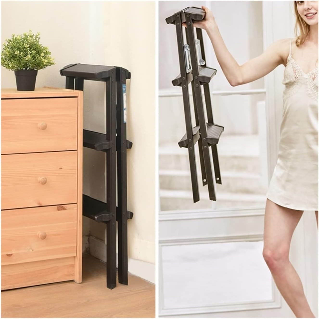 Step Ladder Foldable Ladder Stepping Stool Step Ladder Folding Ladders Indoor Stepladder Collapsible ladders Folding Step Stool