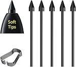 【5Pack Conseils doux OEM Tabulaire S6/S7/S8/S9 Conseils de stylo,Nibs de remplacement pour Samsung Galaxy Tab S6/S7/S8/S9 Comprimé Tous les stylos Verison Stylus S Conseils de remplacement/Nibs+Tweezers (5*Conseils souples-Blanc)