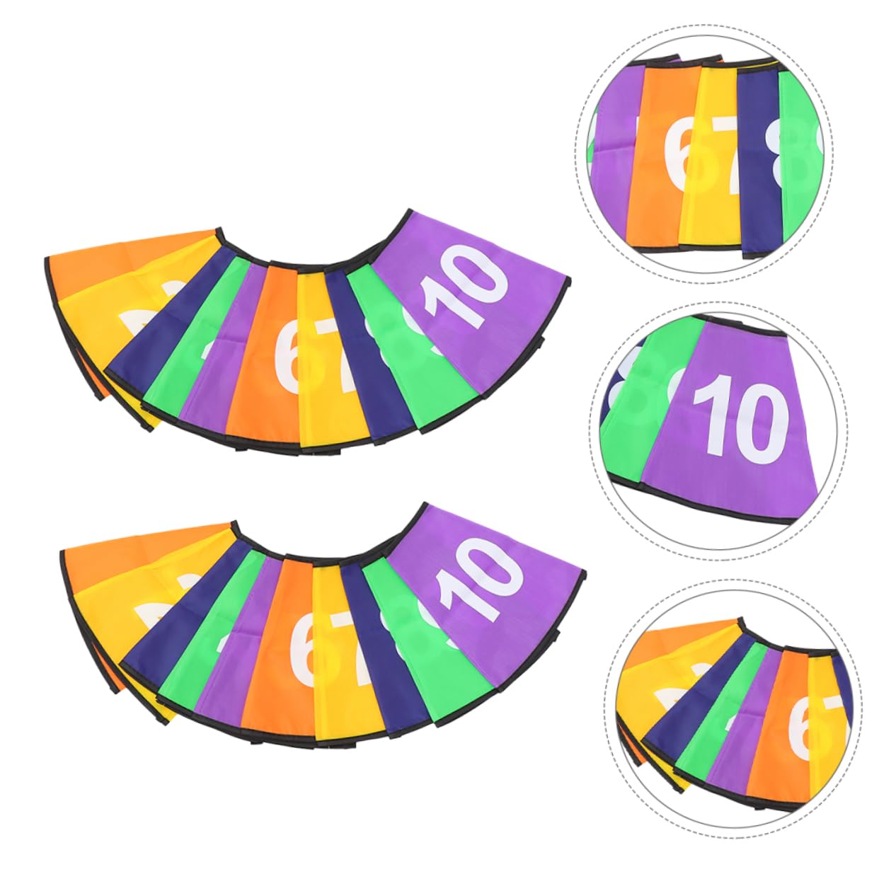 TOYANDONA 2 Juegos Fundas para Conos con Números Visibles Duraderos para Conos de Entrenamiento de Fútbol Mangas de Logotipo para Prácticas de Posicionamiento y Ejercicios de Agilidad