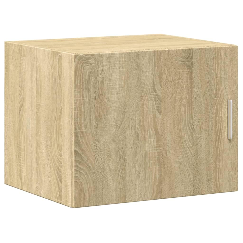 vidaXL Armario de Pared Madera ingeniería Roble Sonoma 50x42,5x40 cm, Armario de Almacenamiento, Armario de Pared Colgante, Armario de Almacenamiento Flotante