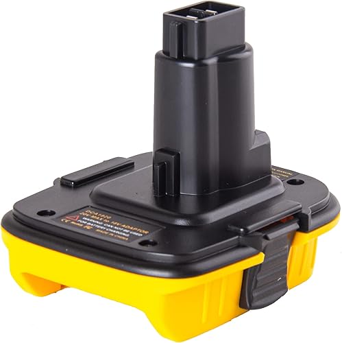 Lilocaja Adaptador de repuesto para Dewalt de 18 V a 20 V DCA1820 para herramientas Dewalt de 18 V, con puerto USB, convierte la batería Dewalt de