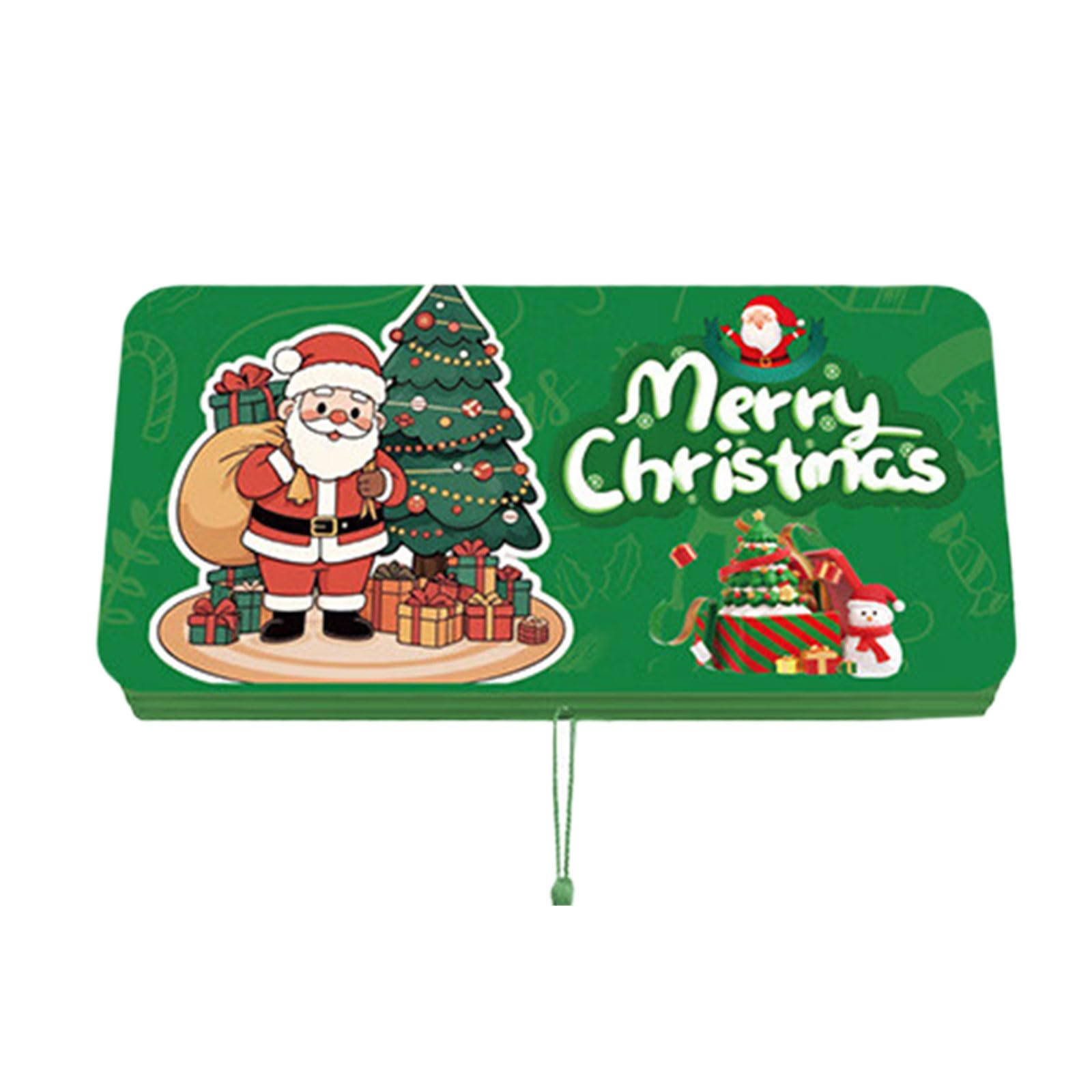 Tsophreniq Banknote Cards SantaClaus Cash Envelope 10 Pockets Organizers for Christmas Celebration Christmas Money Envelope Santa Holder