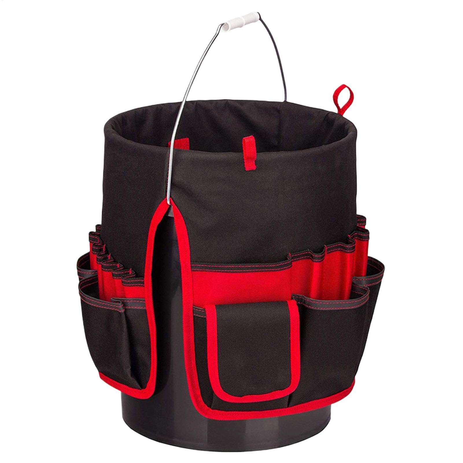 Sac à outils de jardin, sac à outils de seau, seau de jardin multifonction avec multi-poches organisateur, sac pour seau de jardin