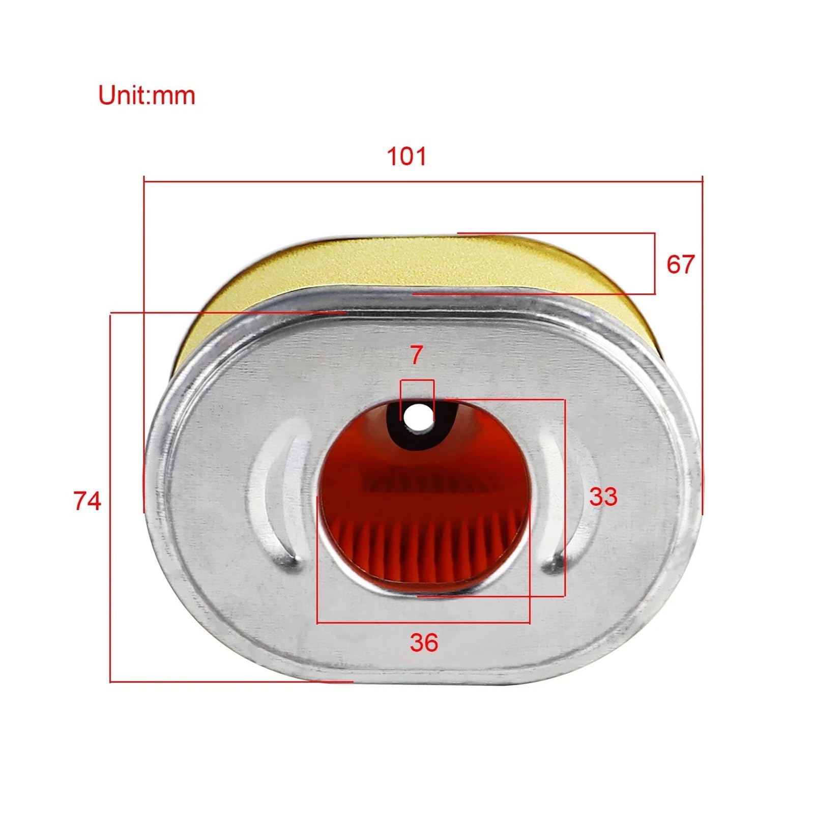 Filtro de Aceite del Filtro de Combustible de la b Filtro De Aire para Motor De Gasolina GX120 GX140 GX160 GX200 5.5HP 6.5HP(6 Pcs)