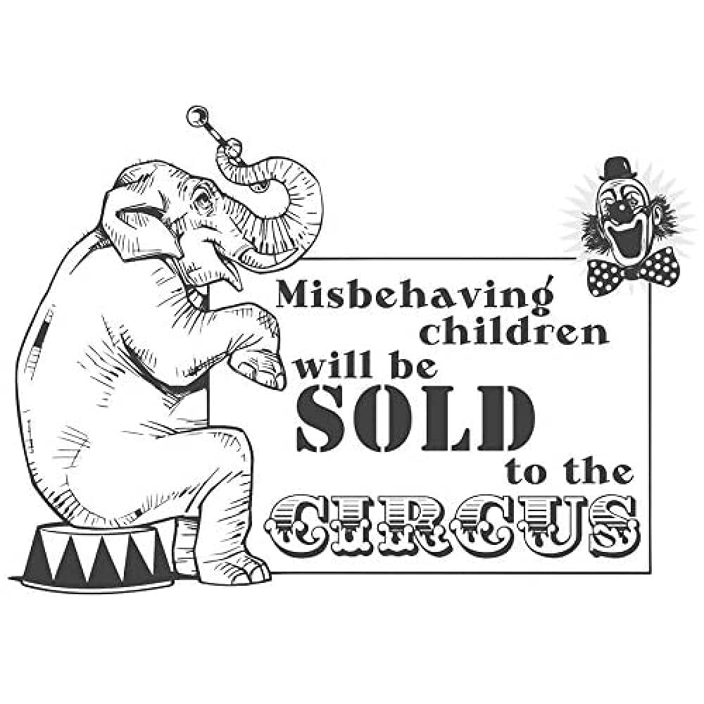 Wee Blue Coo Misbehaving Children Sold Circus Unframed Art Print Poster Wall Decor 12X16 Inch