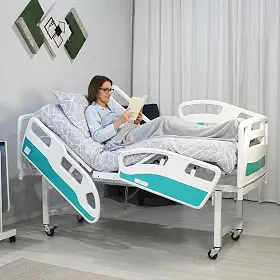 Cama Hospitalar Motorizada 4 Movimentos Elétricos Semi Luxo Altura Fixa Com Colchão, Articulada e Estrutura reforçada - Para Idosos Conforto e Segurança