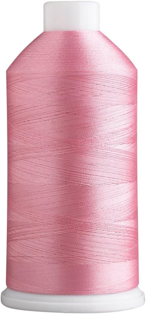 Super B Polyester Embroidery Thread, 40wt Large Spool 5000m, Embroidery Thread for Commercial & Domestic Machine, 175 Popular Colors Machine Embroidery Thread, 100% Polyester - Baby Pink 306