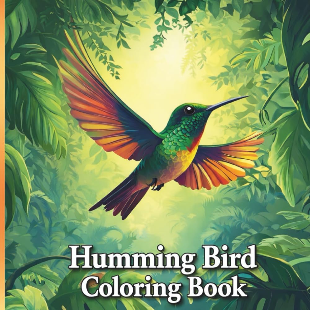 Humming Bird Coloring Book