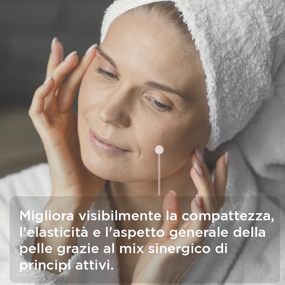 Hevoluta Time Reverse, Crema Viso Pelli Mature, Idratante Antiage, 50 ml | Antirughe con Peptidi Biomimetici Vitamina C, Niacinamide, Acido Ialuronico, Giorno e Sera, Made in Italy