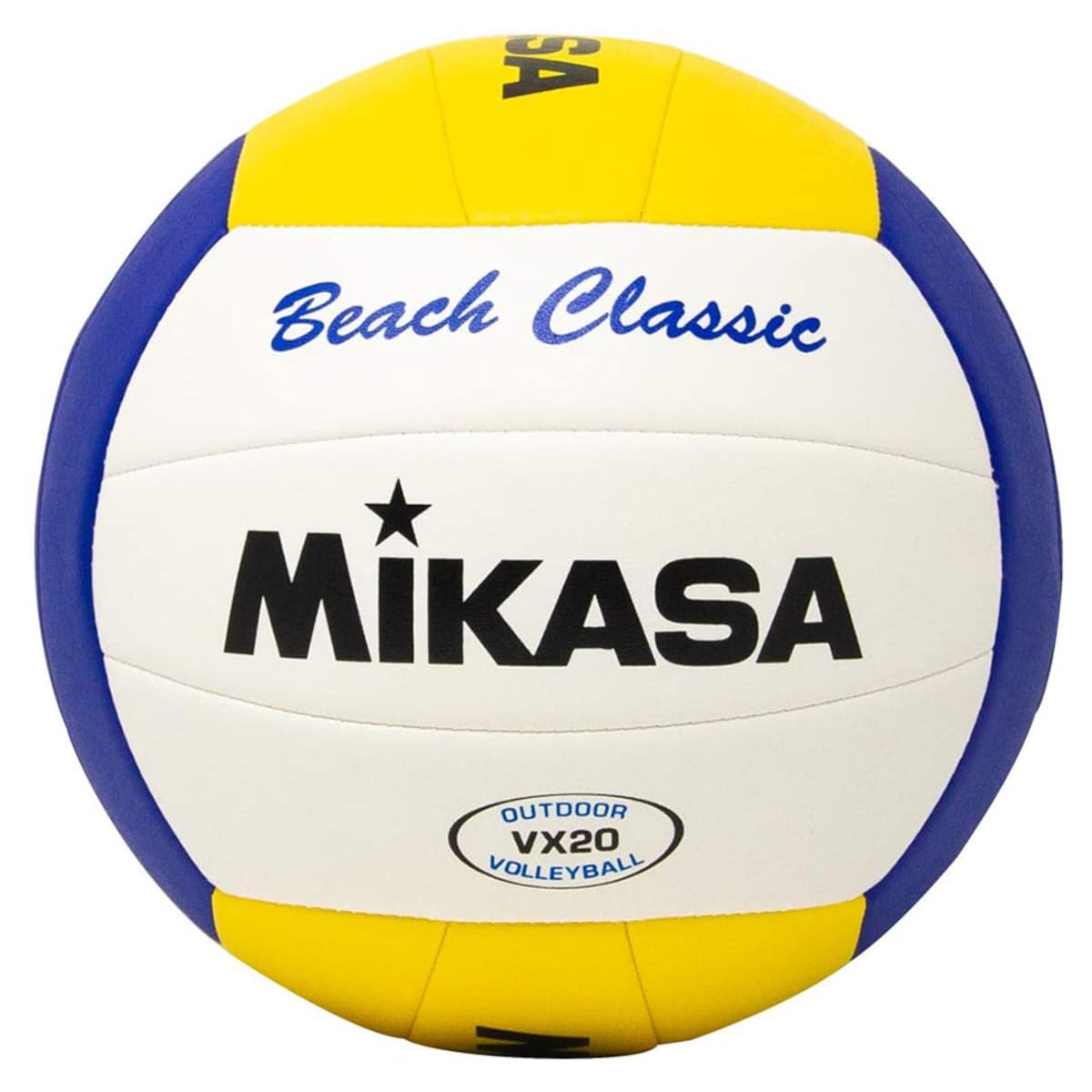 Mikasa VX20 Beach Classic Ball VX20 Ballon de Volleyball Unisexe, Blanc, 5 EU