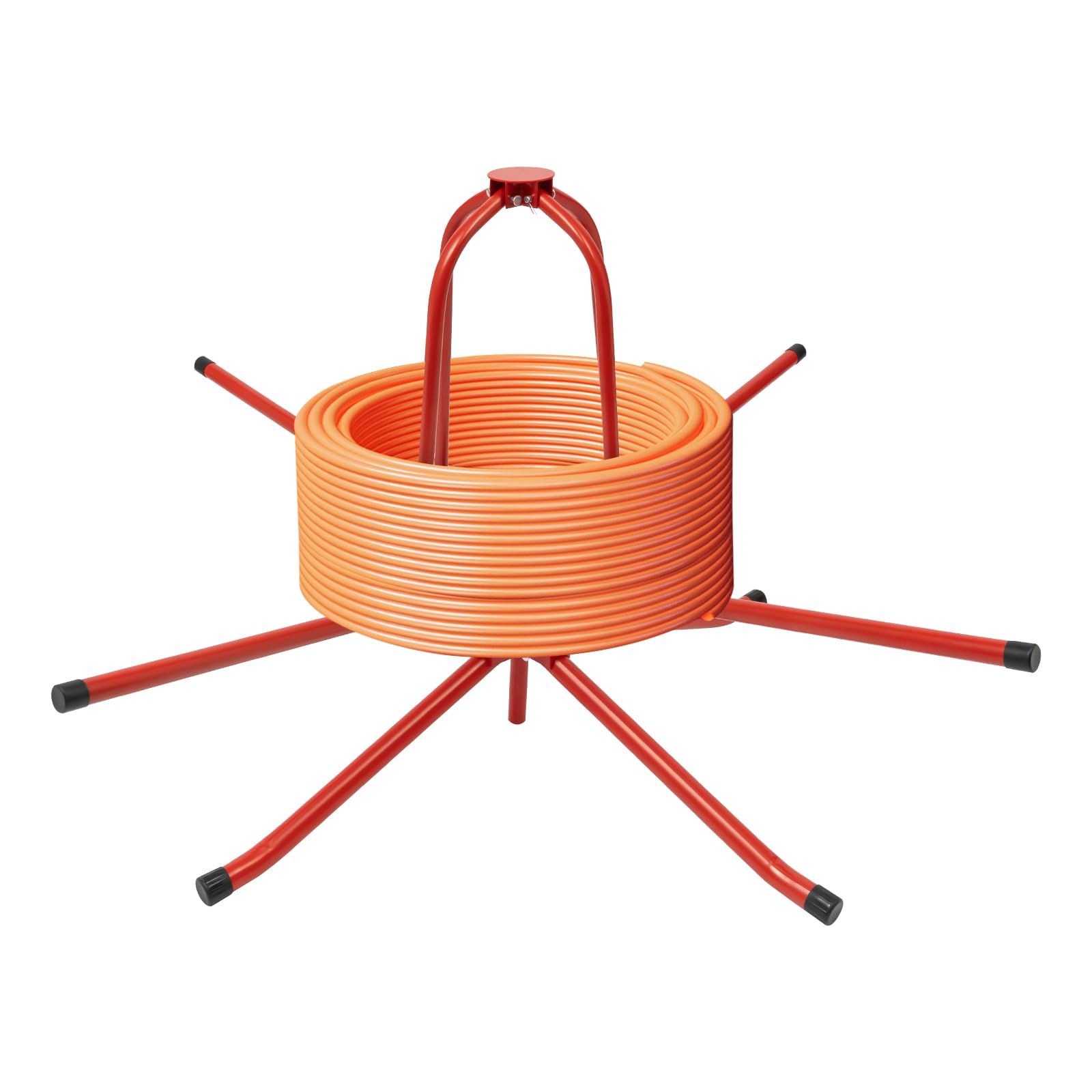 Dispensador de tubos para calefacción por suelo radiante, enrollador de tuberías ajustable con bolsa de transporte, enrollador de tuberías para PEX, PERT, AL/PEX, capacidad de 200 kg