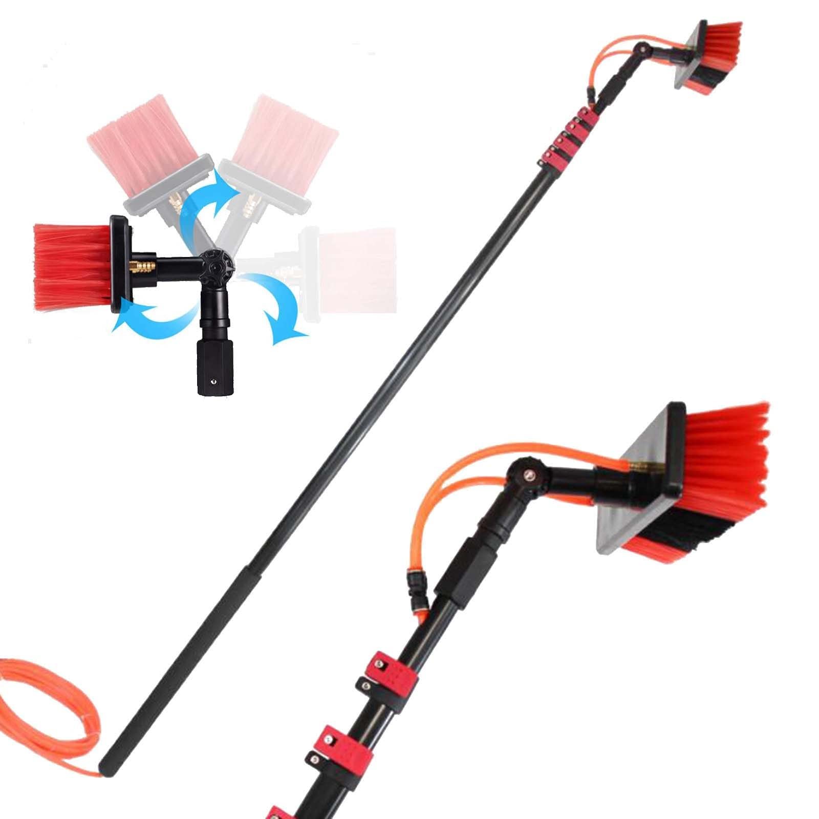 Pulizia Pannelli fotovoltaici Kit Pulizia Pannelli fotovoltaici Spazzola Pannelli fotovoltaici,lavavetri telescopico pulisci vetri,Kit Asta alimentata ad Acqua 4-12M Asta per Pulizia finestr