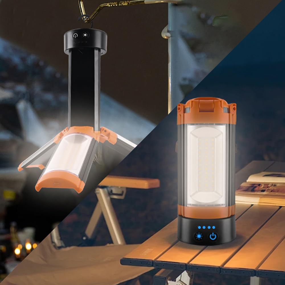 Portable Telescopic Camping Light with Tripod Stand, 10000mAh Rechargeable Waterproof LED Work Light, 5 Lighting Modes - Image 2