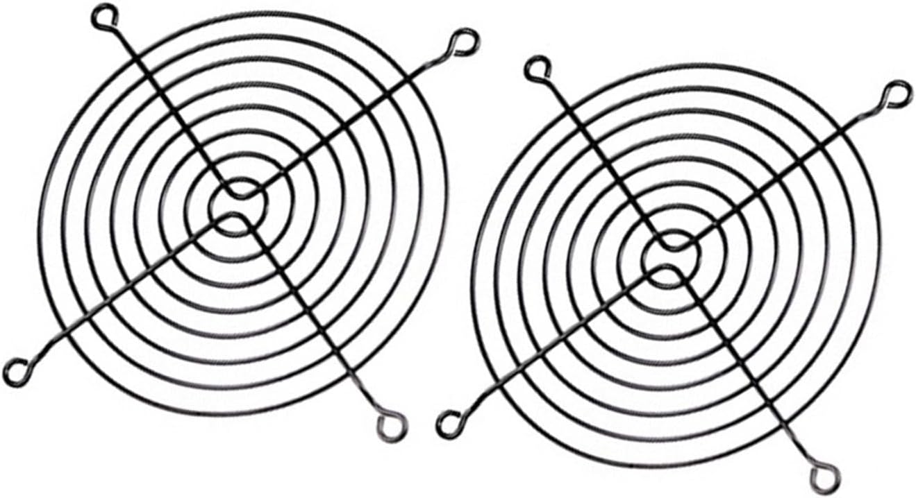 100 Pieces 120mm 12cm CPU Computer Fan Black Iron Grill Cover Metal Grill Finger Guard for 120x120mm Cooling Fan