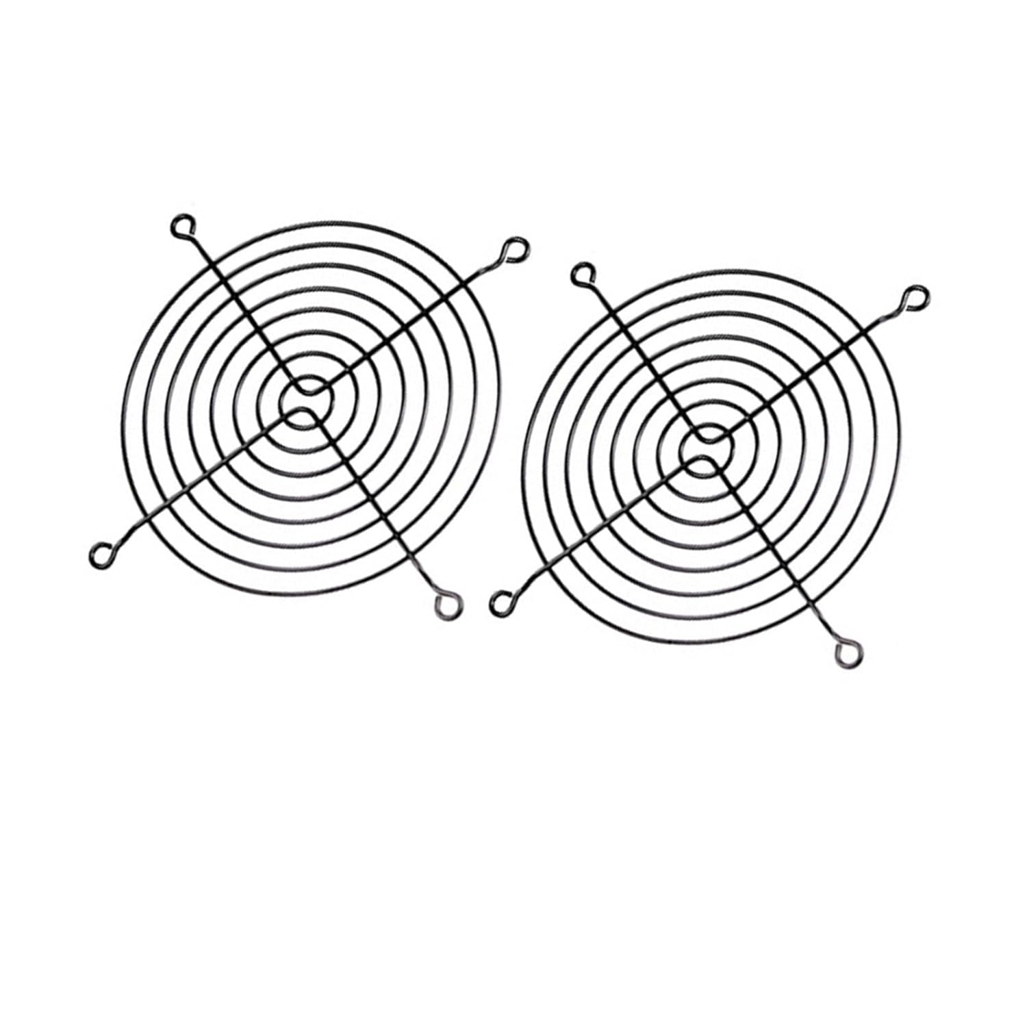 100 Pieces 120mm 12cm CPU Computer Fan Black Iron Grill Cover Metal Grill Finger Guard for 120x120mm Cooling Fan