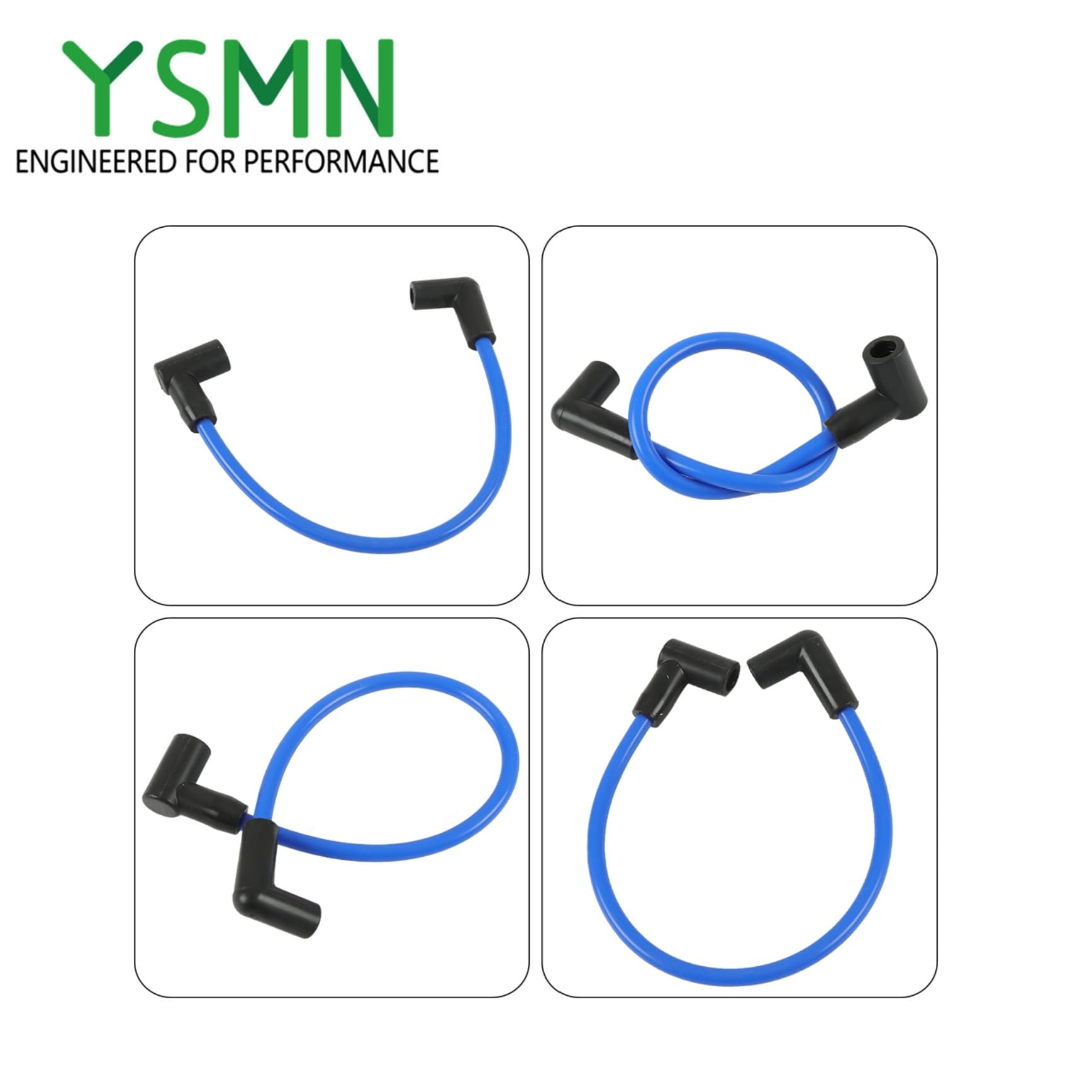 YSMN Blue 6 Pack Plug Wire Replacement for Sierra Marine Mercury V6 EFI DFI DTS 18-28086 84-881908t