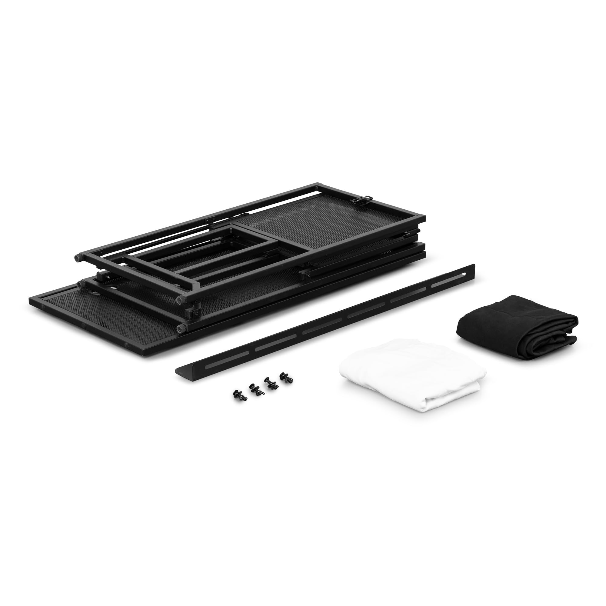 Vonyx DBF105 Pupitre DJ Compact Pliable - Table DJ Portable avec Housses Lycra et Housse de Transport - Stand DJ Mobile Stable